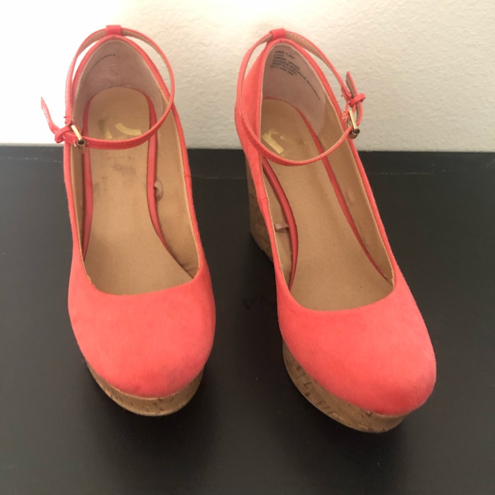 Report Wedge Platform Heels in Orange